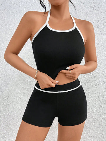 Color-Block Sports Outfit