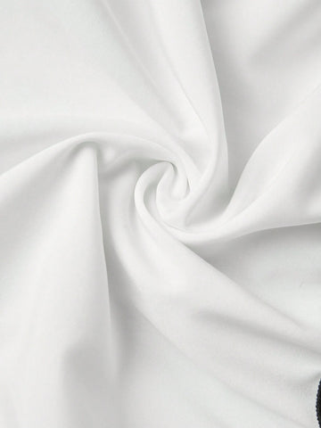 Essnce Color-Blocked Summer Leisure Skirt With Ruffle Hem