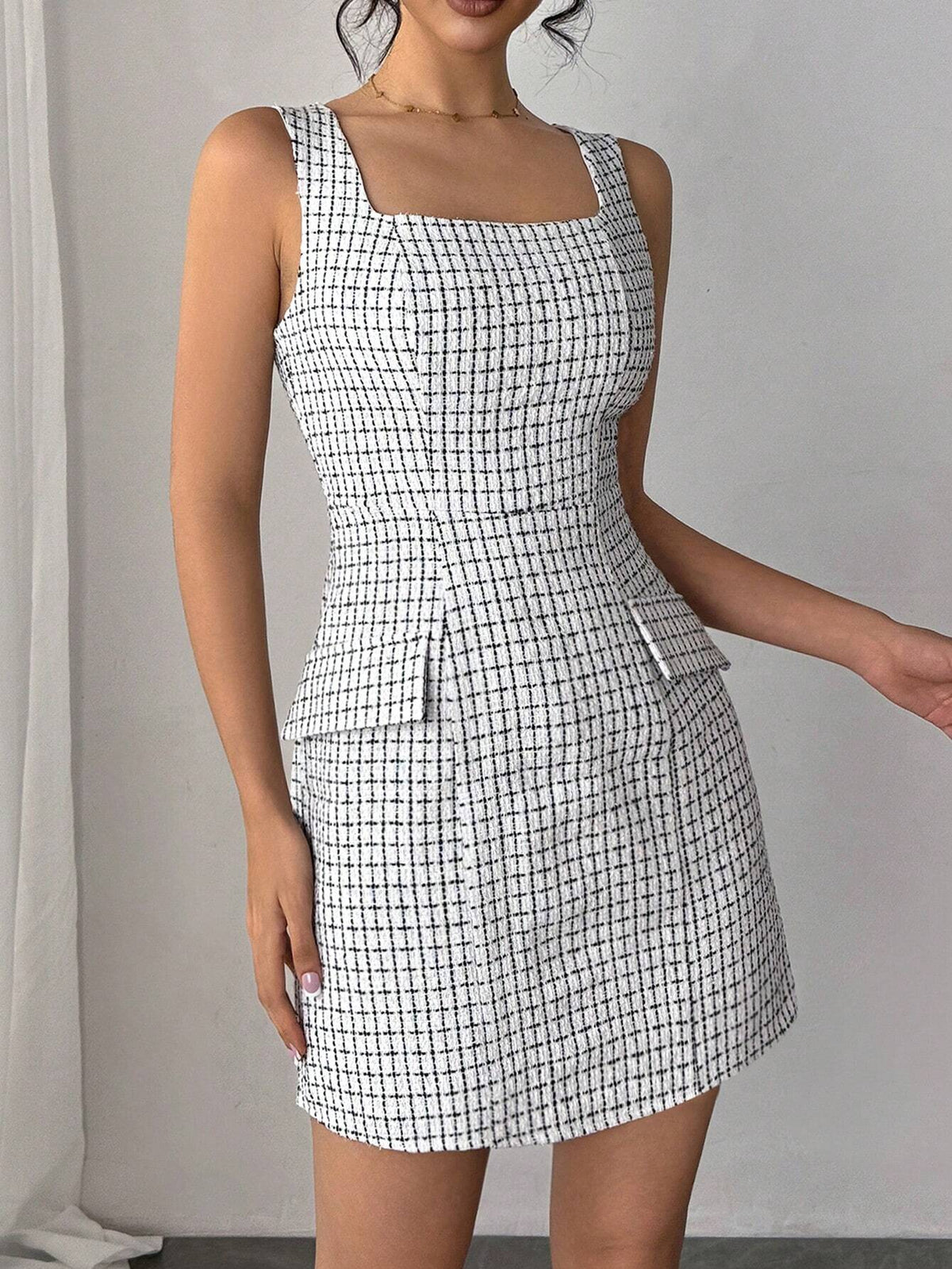 Elegant Vintage Style Casual/Office Wear Sleeveless Shift Dress