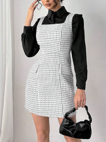 Elegant Vintage Style Casual/Office Wear Sleeveless Shift Dress