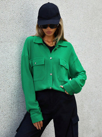 Flap Pocket Drop Shoulder Tee
