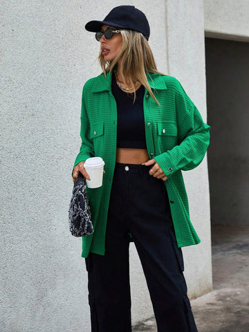 Flap Pocket Drop Shoulder Tee