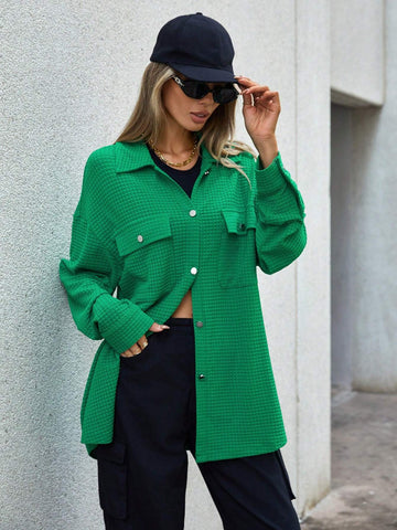 Flap Pocket Drop Shoulder Tee
