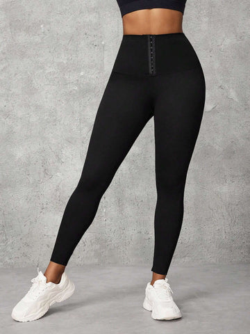 Essnce High Elastic Waisted Skinny Seamless Leggings, Comfortable Fitting And Shaping, Suitable For Spring, Autumn And Winter
