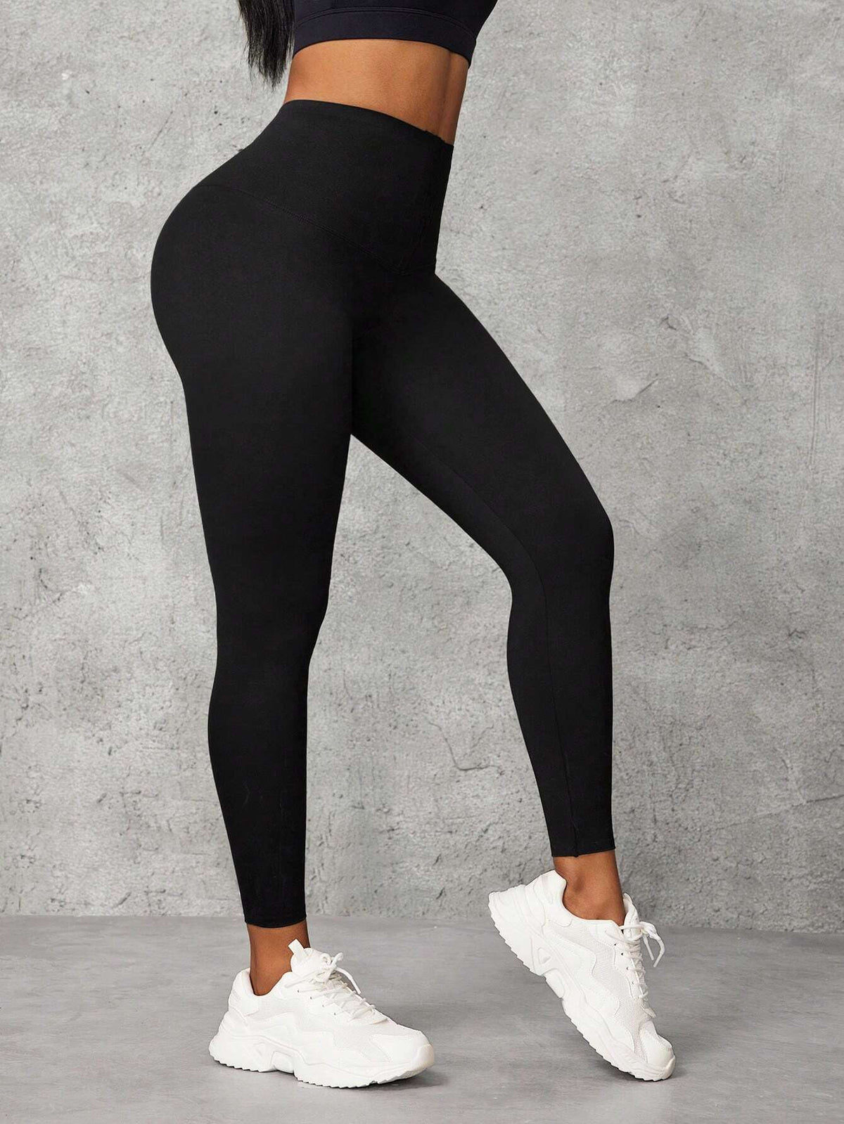 Essnce High Elastic Waisted Skinny Seamless Leggings, Comfortable Fitting And Shaping, Suitable For Spring, Autumn And Winter