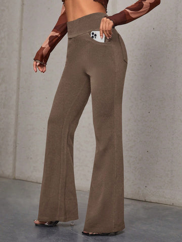 Essnce High Waist Flare Leg Pants