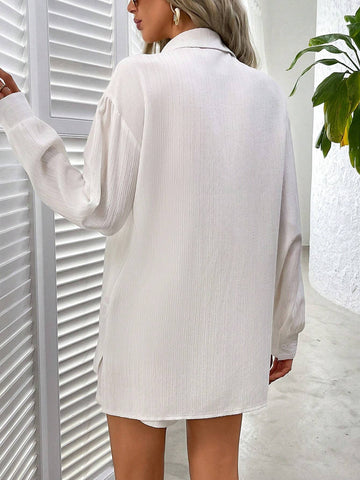 Ladies" Fashion Summer Versatile Shirt 2-Piece Set