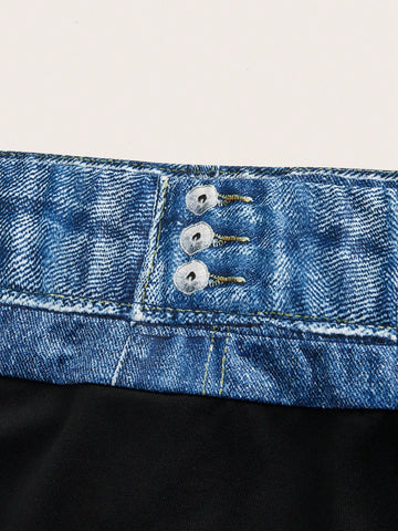 Ladies' Round Neck Long Sleeve T-Shirt And Skirt Set