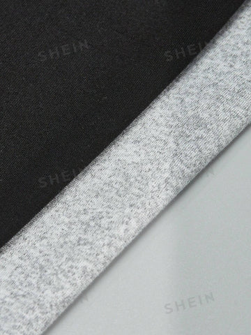 Ladies' Solid Color Cross Back Sleeveless Bodysuit Jumpsuit 2pcs/Set