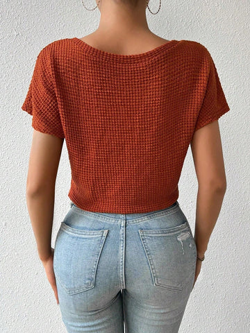 Ladies' Textured Batwing Sleeve Bodysuit