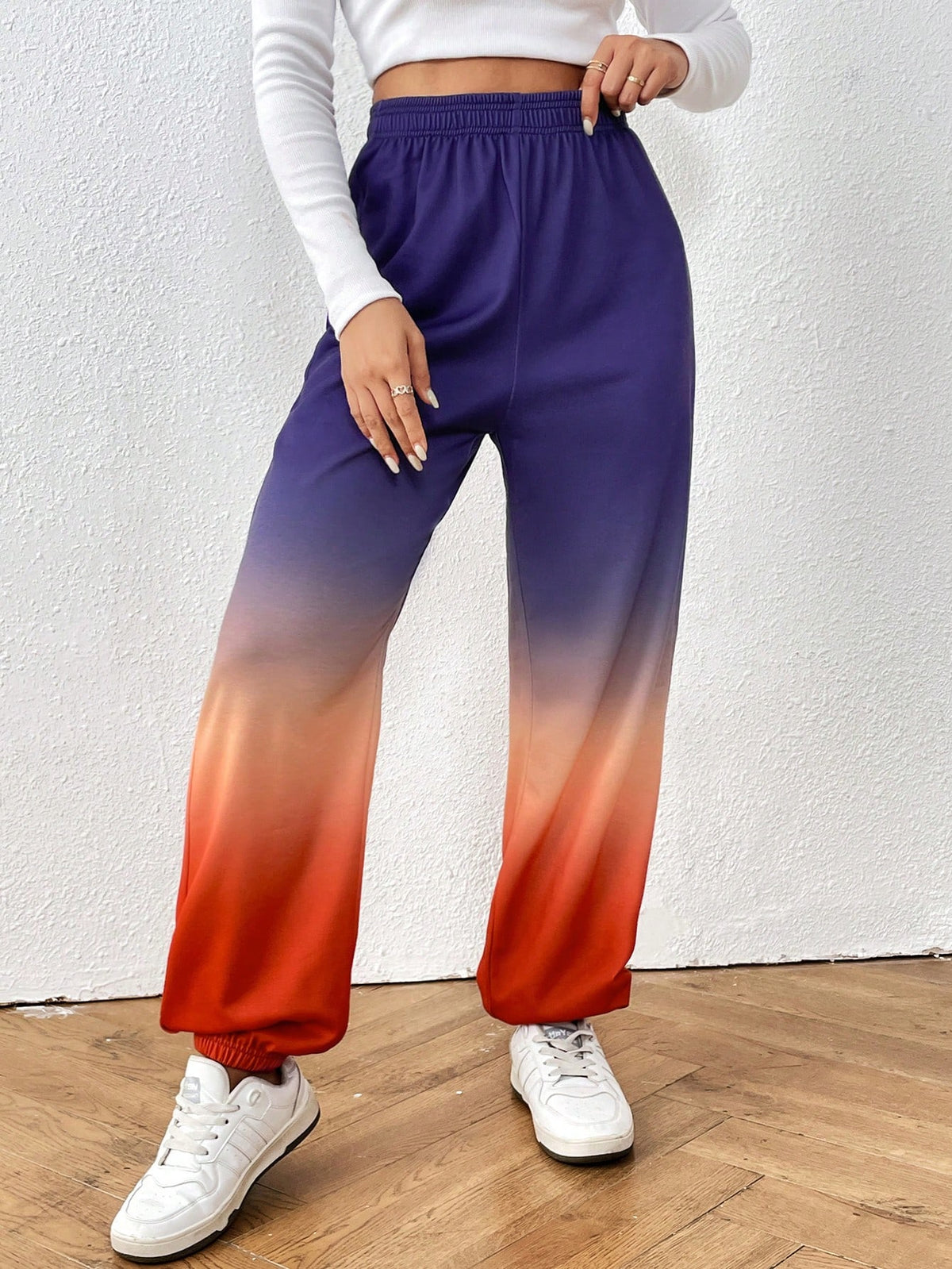 Essnce Ombre Elastic Waist Sweatpants