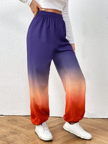 Essnce Ombre Elastic Waist Sweatpants