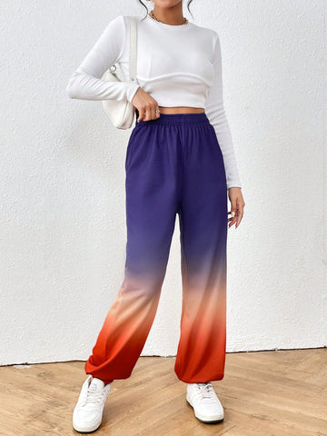 Essnce Ombre Elastic Waist Sweatpants