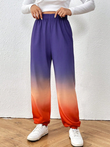 Essnce Ombre Elastic Waist Sweatpants