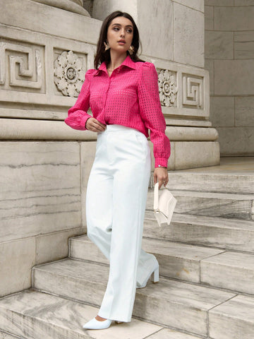 Plaid Print Button Front Shirt