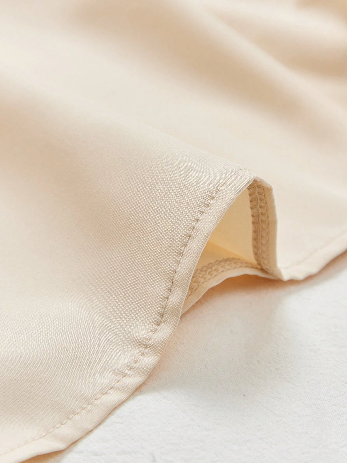 Essnce Solid Button Shirt, Elegant Long Sleeve Lapel Blouse For Women, Apricot