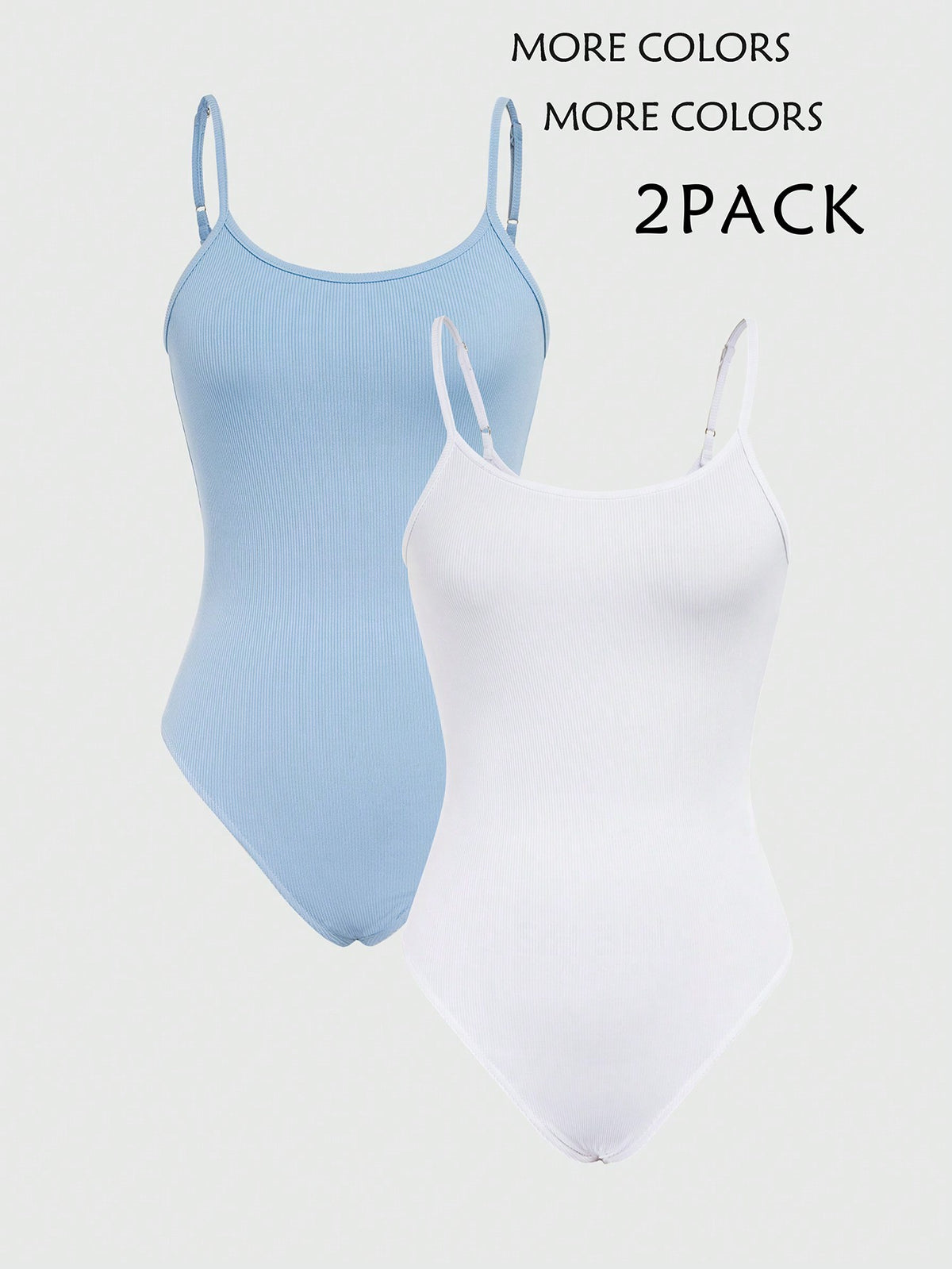 Solid Color Combination Bodysuit With Spaghetti Straps