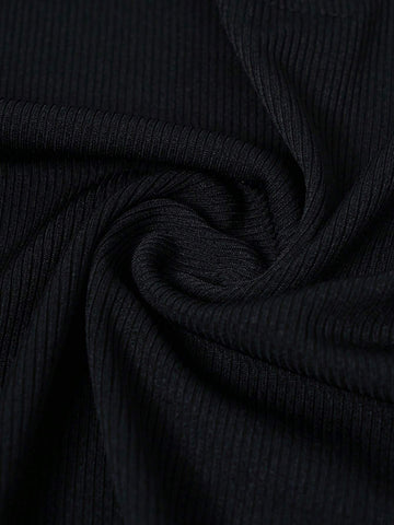 Solid Color Half Zipper Sleeveless Bodysuit With Tight Fit