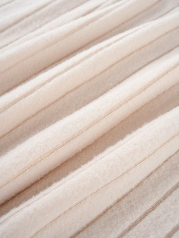 Solid Color Ribbed Knit Two-Piece Set