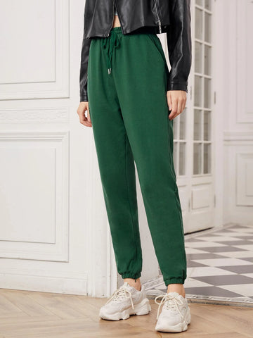 Essnce Solid Drawstring Sweatpants