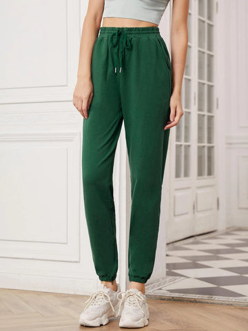 Essnce Solid Drawstring Sweatpants