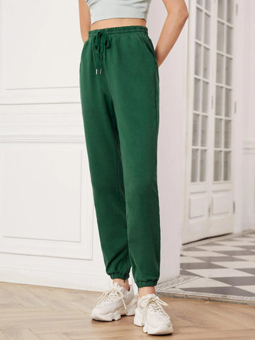 Essnce Solid Drawstring Sweatpants