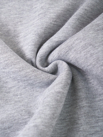 Essnce Solid Elastic Waist Thermal Lined Sweatpants