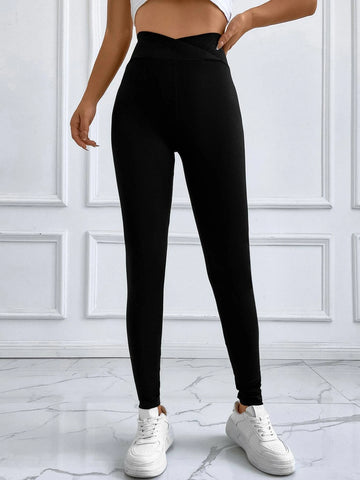Essnce Solid High Waist Leggings
