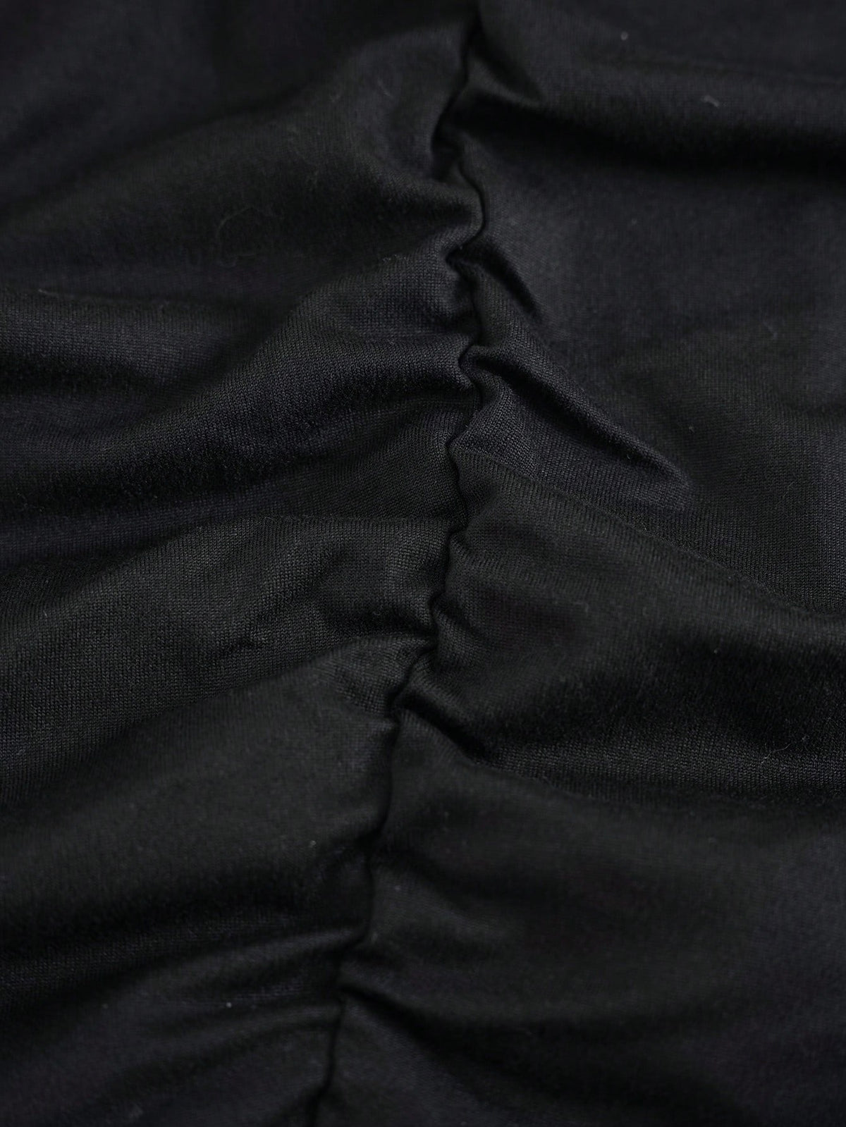 Essnce Solid Ruched Pencil Skirt