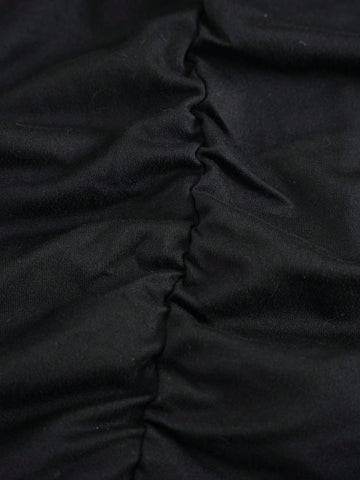 Essnce Solid Ruched Pencil Skirt