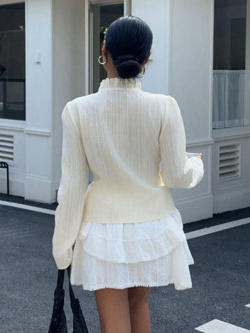 Essnce Spring And Summer Women's Long-Sleeved Shirt