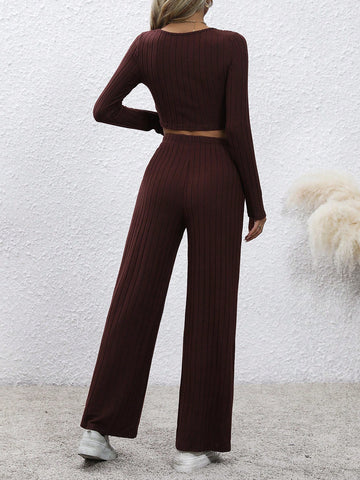 Square Neck Crop Tee & Pants