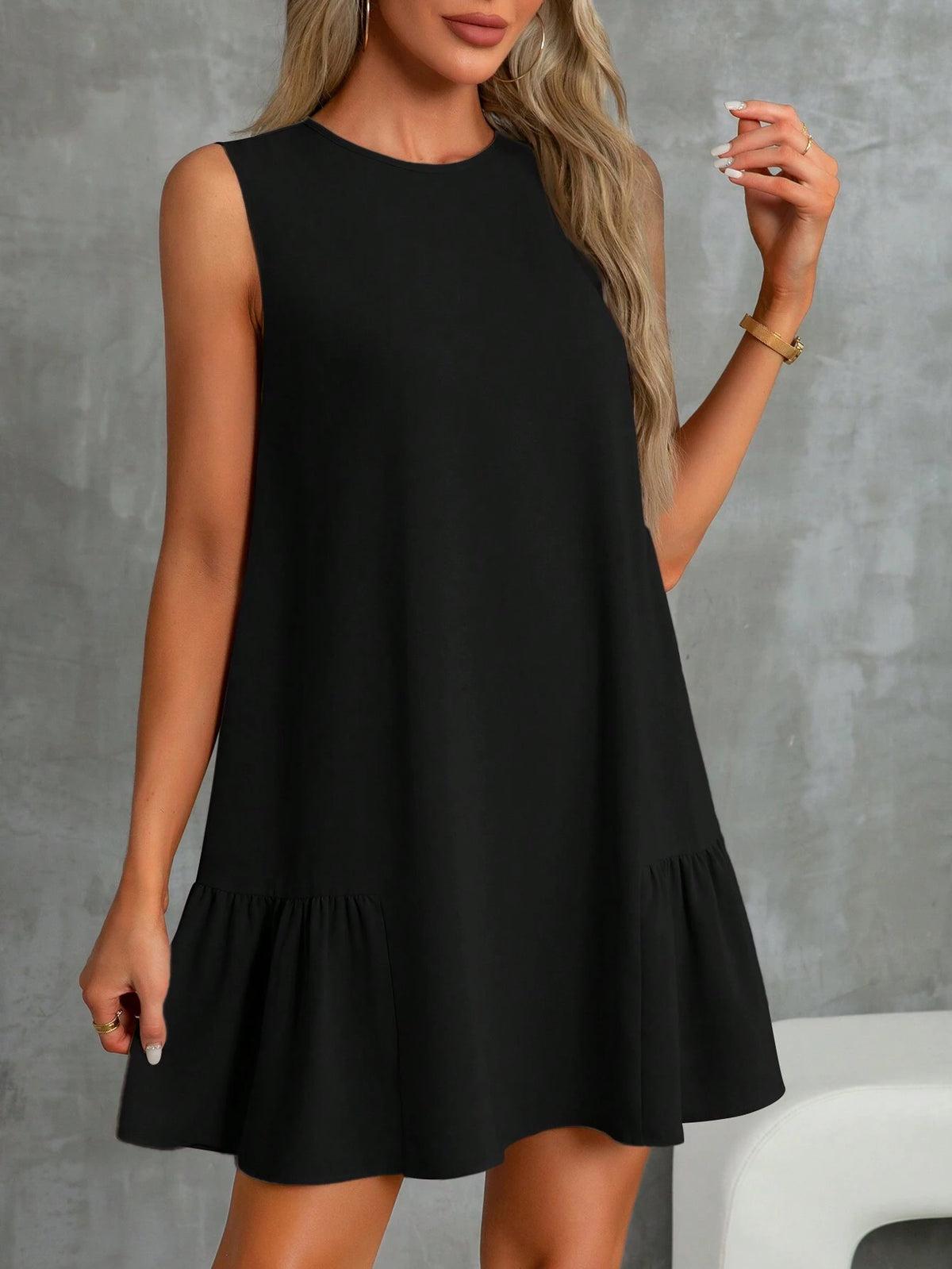 Summer Women Dresses A-Line Round Neck Dress Sundress Mother Day Dress Casual Dress