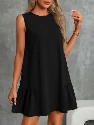 Summer Women Dresses A-Line Round Neck Dress Sundress Mother Day Dress Casual Dress