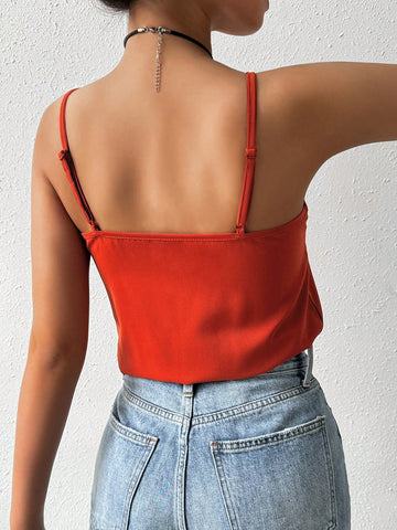 Women'S Wrap Design Cami Bodysuit