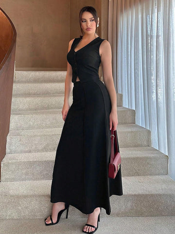 Women Simple Summer Two Piece Outfit