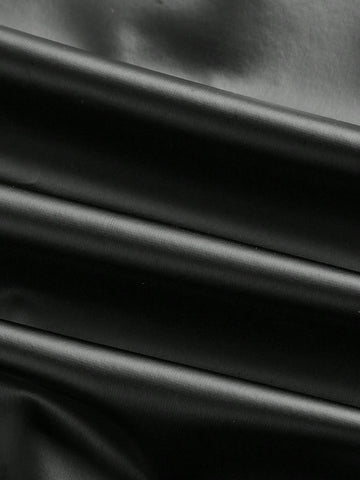 Women Solid Color Pleated Collar Sleeveless Short Dress