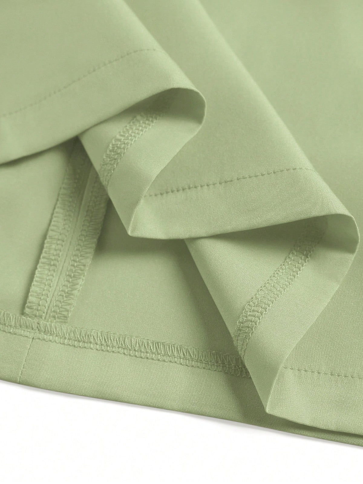Women Solid Color Round Neck Sleeveless Ruched Mini Dress