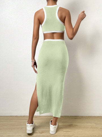 Women Striped Simple Off-Shoulder Daily Dress