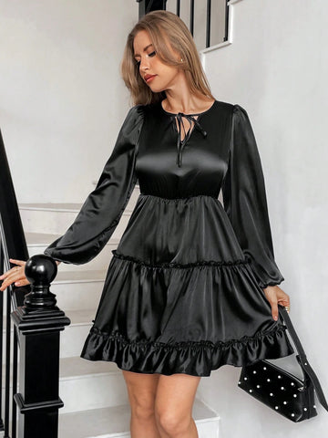 Women's Casual Short Sleeve Smock Dress