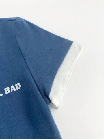 Women's Color Block Short Sleeve Simple Casual Bodysuit