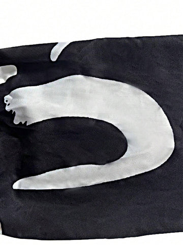 Essnce Women's Contrast Color Print Long Sleeve Button-Up Blouse