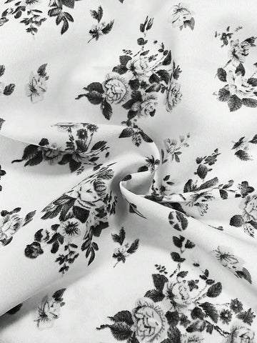 Essnce Women's Ditsy Ditsy Floral Tie-Front Puff Sleeve Blouse