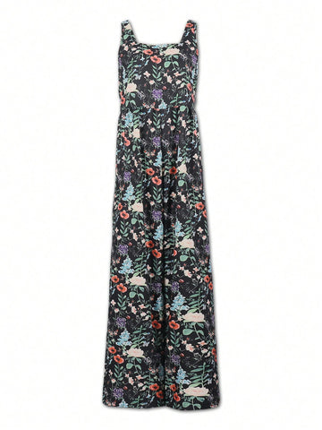 Women's Floral Printed Jumpsuit