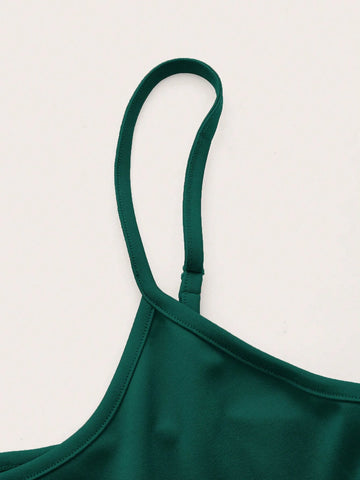 Women's Minimalist Solid Color Sleeveless Casual Dress, Summer