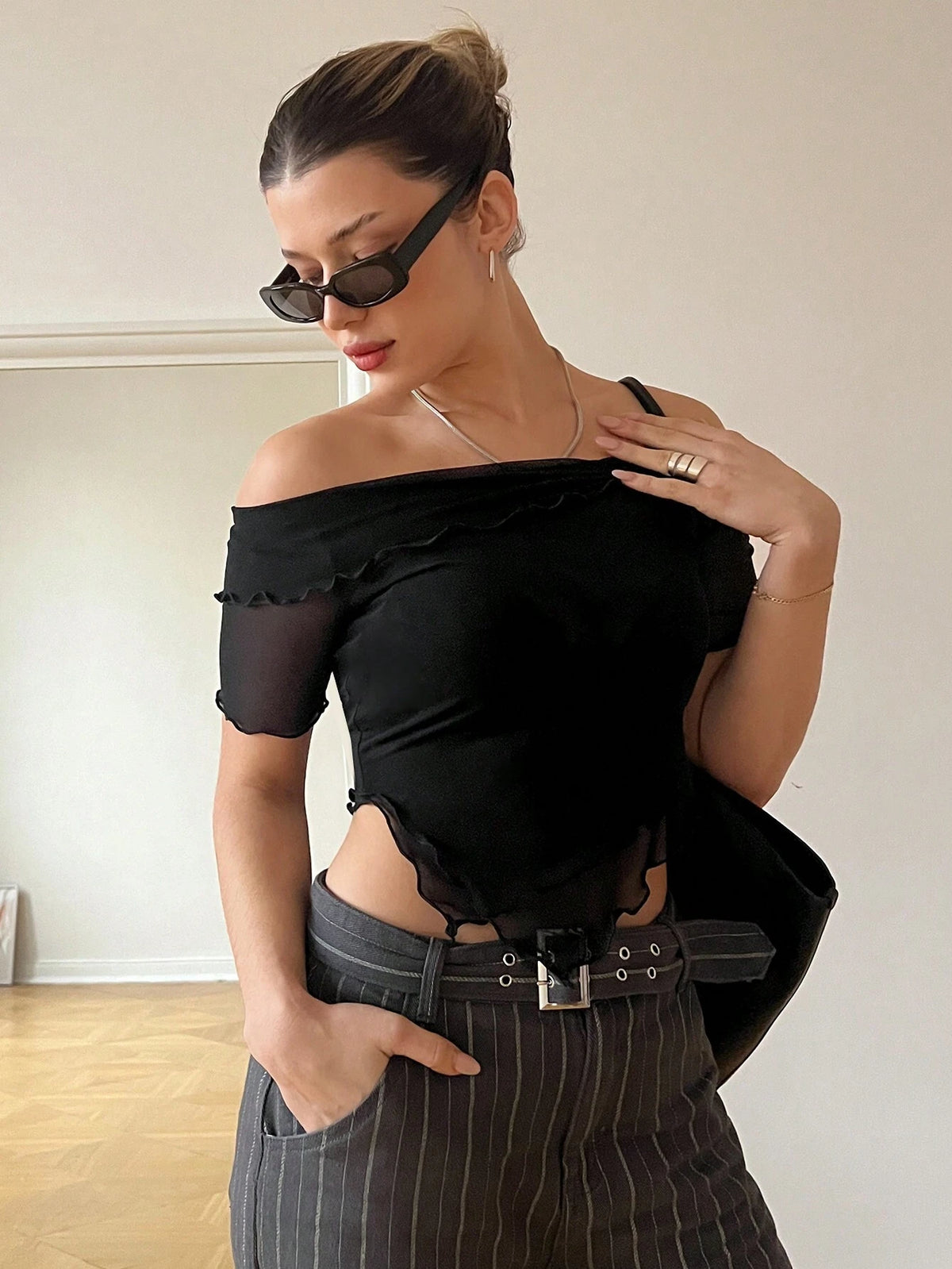 Essnce Women's Off-Shoulder Leisure Top