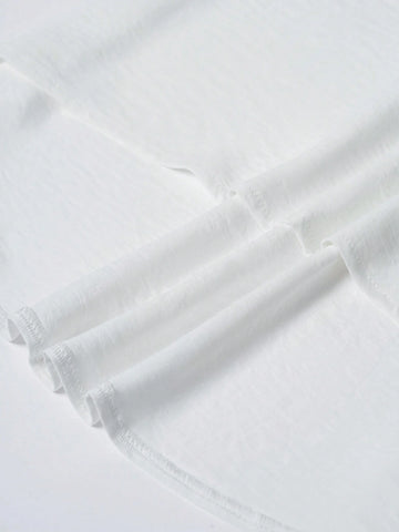 Women's Plain Color Hollow Out Back Vest And Pants Two Piece Set