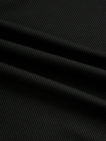 Women's Solid Color Slim Fit Long Sleeve Ribbed T-shirt