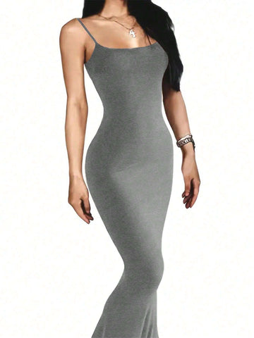 Women's Solid Color Strappy Dress
