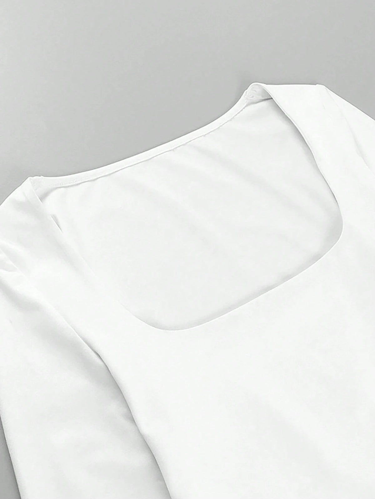 Essnce Womens Spring And Summer Casual Solid Color Hollow Slim Short Sleeve T-Shirt